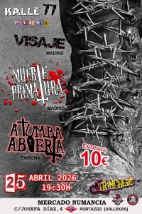 (Sabado 25 de abril) VISAJE + MUERTE PREMATURA + A TUMBA ABIERTA