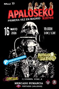 (Sábado 16 de mayo) APALOSEKO + PANKZETAMINA + JUEGO SUZIO