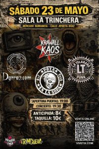 (Sábado 23 de Mayo) KRAWALL KAOS + DGNRA2.COM + POTA EN LA SOPA +LA TELARAÑA